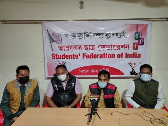 SFI, TSU, DYFI, TYF condemned Police Brutality on College students for intentionally stopping CM’s convoy : Demand suspension of On-Duty Officials